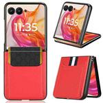 For Motorola Razr 50 Ultra Litchi Texture Card Slot Phone Case(Red)