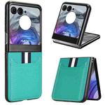 For Motorola Razr 50 Litchi Texture Card Slot Phone Case(Green)