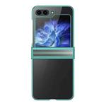 For Samsung Galaxy Z Flip5 Electroplated Three-piece Set Phone Case(Green)