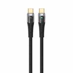 TOTU CB-8-CC 100W USB-C/Type-C to USB-C/Type-C Transparent Braided Data Cable, Length: 1.5m