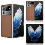 For Tecno Phantom V Fold2 PU Leather PC Phone Case(Brown)