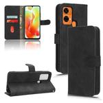 For Oukitel C33 Skin Feel Magnetic Flip Leather Phone Case(Black)