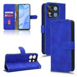 For Oukitel C57 Pro Skin Feel Magnetic Flip Leather Phone Case(Blue)