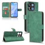 For Oukitel C57 Pro Skin Feel Magnetic Flip Leather Phone Case(Green)