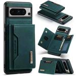 For Google Pixel 8 Pro DG.MING M2 Series 3-Fold Multi Card Bag + Magnetic Phone Case(Green)