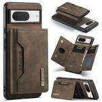 For Google Pixel 8 DG.MING M2 Series 3-Fold Multi Card Bag + Magnetic Phone Case(Coffee)