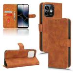 For Ulefone Note 16 Pro Skin Feel Magnetic Flip Leather Phone Case(Brown)