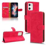 For UMIDIGI C2 / C1 / C1 Max Skin Feel Magnetic Flip Leather Phone Case(Rose Red)