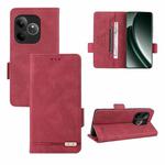 For Realme GT 6 / GT 6T Magnetic Clasp Leather Phone Case(Red)