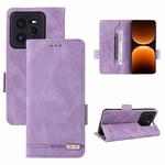 For Realme CT7 Pro Magnetic Clasp Leather Phone Case(Purple)