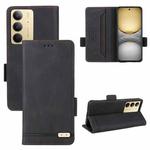 For Realme C75 4G Magnetic Clasp Leather Phone Case(Black)