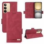 For Realme C75 4G Magnetic Clasp Leather Phone Case(Red)