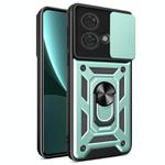 For Motorola Edge 40 Neo 5G Sliding Camera Cover Design TPU Hybrid PC Phone Case(Mint Green)