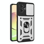 For Motorola Moto G54 5G EU Sliding Camera Cover Design TPU Hybrid PC Phone Case(Silver)