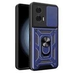 For Motorola Edge 50 Fusion Sliding Camera Cover Design TPU Hybrid PC Phone Case(Blue)