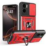For Motorola Moto G05 Sliding Camera Cover Design TPU+PC Phone Case(Red)