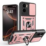 For Motorola Moto G05 Sliding Camera Cover Design TPU+PC Phone Case(Rose Gold)
