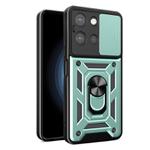 For Motorola Moto G 2025 Sliding Camera Cover Design TPU+PC Phone Case(Mint Green)