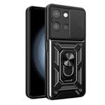 For Motorola Moto G 2025 Sliding Camera Cover Design TPU+PC Phone Case(Black)