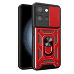 For Motorola Moto G 2025 Sliding Camera Cover Design TPU+PC Phone Case(Red)