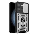 For Motorola Moto G 2025 Sliding Camera Cover Design TPU+PC Phone Case(Silver)