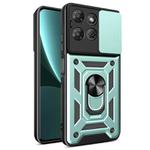 For Motorola Moto G Power 2025 Sliding Camera Cover Design TPU+PC Phone Case(Mint Green)