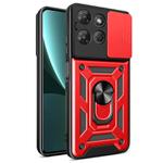 For Motorola Moto G Power 2025 Sliding Camera Cover Design TPU+PC Phone Case(Red)