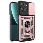 For Motorola Moto G Power 2025 Sliding Camera Cover Design TPU+PC Phone Case(Rose Gold)