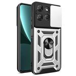 For Motorola Moto G Power 2025 Sliding Camera Cover Design TPU+PC Phone Case(Silver)