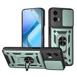 For Motorola Moto G 5G 2024 Sliding Camera Cover Design TPU+PC Phone Case(Mint Green)