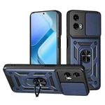 For Motorola Moto G 5G 2024 Sliding Camera Cover Design TPU+PC Phone Case(Blue)