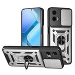 For Motorola Moto G 5G 2024 Sliding Camera Cover Design TPU+PC Phone Case(Silver)