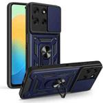 For Motorola Moto G56 5G Sliding Camera Cover Design TPU+PC Phone Case(Blue)