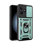 For Realme C53 4G / Narzo N53 4G Sliding Camera Cover Design TPU Hybrid PC Phone Case(Mint Green)