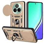 For Realme P3 Pro 5G Sliding Camera Cover Design TPU Hybrid PC Phone Case(Gold)