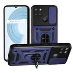 For Realme C21Y / C25Y Sliding Camera Cover Design TPU Hybrid PC Phone Case(Blue)