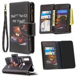 For Huawei P Smart Z Colored Drawing Pattern Zipper Horizontal Flip Leather Case with Holder & Card Slots & Wallet(Bear)
