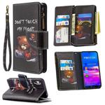 For Huawei Y6 (2019) Colored Drawing Pattern Zipper Horizontal Flip Leather Case with Holder & Card Slots & Wallet(Bear)
