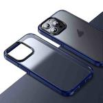 For iPhone 15 Pro Max Ice-Crystal Matte TPU Hard PC Phone Case(Blue)