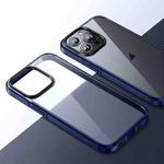 For iPhone 15 Pro Max Ice Crystal Transparent PC + TPU Phone Case(Blue)