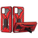 For OPPO A52 / A92 Shockproof TPU + PC Protective Case with Holder(Red)