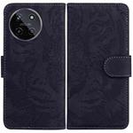 For Realme 11 4G Global Tiger Embossing Pattern Flip Leather Phone Case(Black)