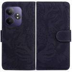 For Realme GT 6 / GT 6T / GT Neo6 Tiger Embossing Pattern Flip Leather Phone Case(Black)