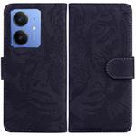 For Realme Neo7 SE Tiger Embossing Pattern Flip Leather Phone Case(Black)
