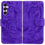 For Samsung Galaxy A05s Tiger Embossing Pattern Flip Leather Phone Case(Purple)