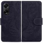 For OPPO A98 5G / F23 5G India Tiger Embossing Pattern Flip Leather Phone Case(Black)