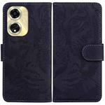 For OPPO A59 5G / A2M Tiger Embossing Pattern Flip Leather Phone Case(Black)