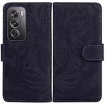 For OPPO Reno12 Pro 5G Global Tiger Embossing Pattern Flip Leather Phone Case(Black)