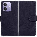 For OPPO A5x 5G / A3 4G / 5G / A3x 4G / 5G Tiger Embossing Pattern Flip Leather Phone Case(Black)