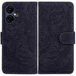 For Tecno Pova Neo 3 Tiger Embossing Pattern Flip Leather Phone Case(Black)